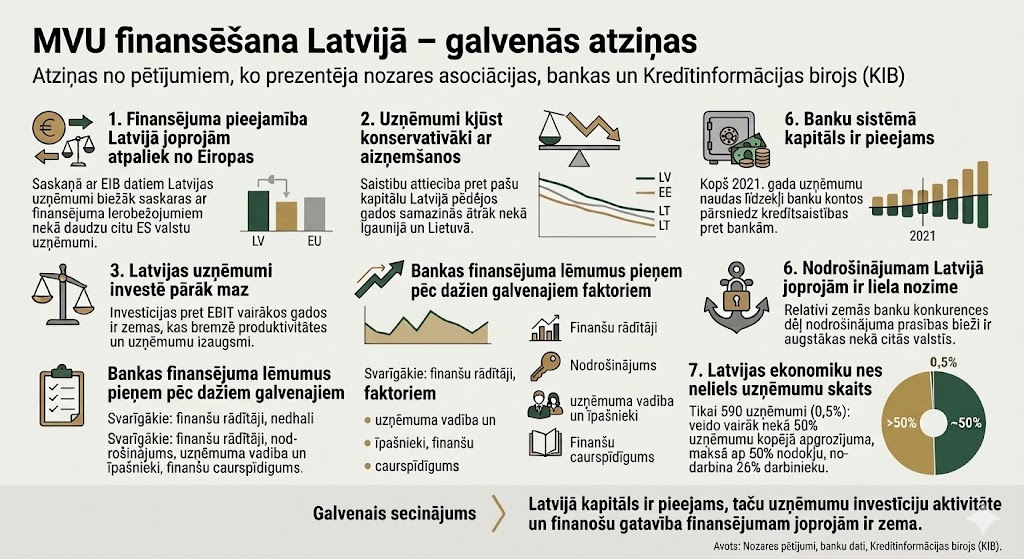 Mazo un vidējo uzņēmumu finansēšana Latvijā: galvenās atziņas no nozares semināra